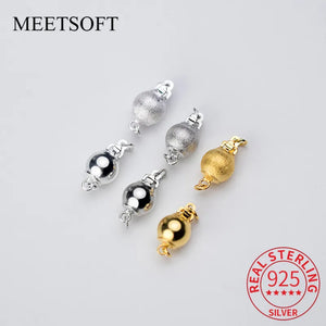 925 Sterling Silver Round Charm for DIY Necklace