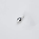 925 Sterling Silver Round Charm for DIY Necklace