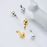 925 Sterling Silver Round Charm for DIY Necklace