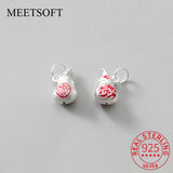 925 Sterling Silver Cloud Gourd Dangle Charms for DIY Necklace