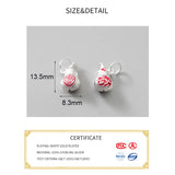 925 Sterling Silver Cloud Gourd Dangle Charms for DIY Necklace