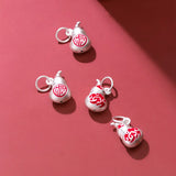 925 Sterling Silver Cloud Gourd Dangle Charms for DIY Necklace