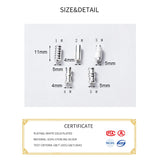925 Sterling Silver Connection Buckle Charms for DIY Necklace Bracelet
