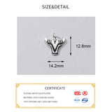 925 Silver Cow Animals Charm for DIY Necklace Bracelet
