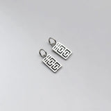 925 Silver Happy Letter Charms for DIY Jewelry Making
