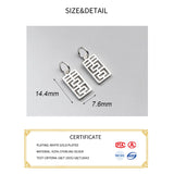 925 Silver Happy Letter Charms for DIY Jewelry Making