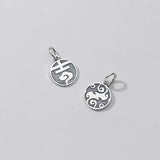 925 Sterling Silver Letter Cloud Charms for DIY Fine Jewelry
