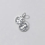925 Sterling Silver Letter Cloud Charms for DIY Fine Jewelry