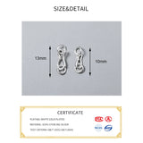 925 Silver S Connection Buckle Charms for DIY Jewelry