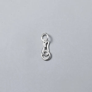 925 Silver S Connection Buckle Charms for DIY Jewelry