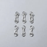 925 Silver S Connection Buckle Charms for DIY Jewelry