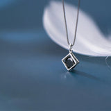 925 Sterling Silver Zircon Pendant DIY Jewelry Accessory