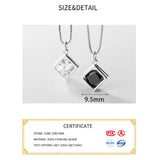 925 Sterling Silver Zircon Pendant DIY Jewelry Accessory