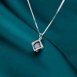 925 Sterling Silver Zircon Pendant DIY Jewelry Accessory