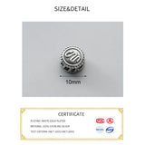 925 Sterling Silver Zodiac Animals Loose Bead DIY Jewelry Accessory