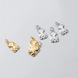 925 Sterling Silver Square Sign Charms for DIY Necklace