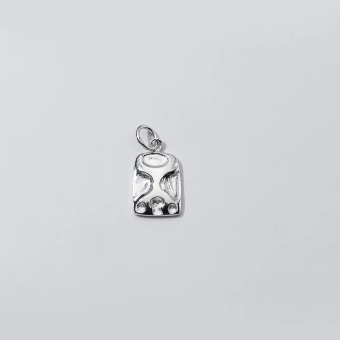 925 Sterling Silver Square Sign Charms for DIY Necklace