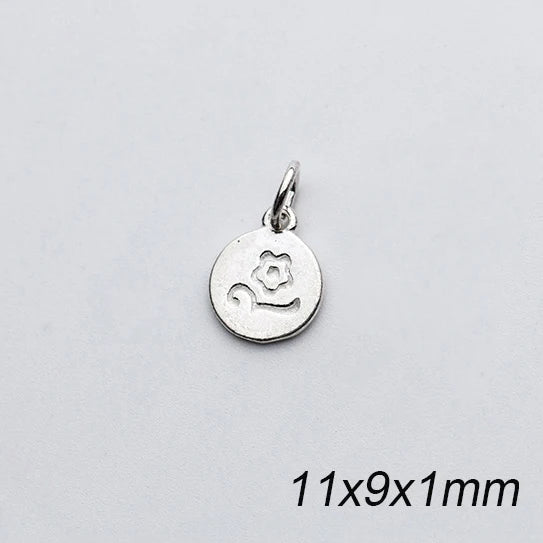 S925 Silver Flower Charms for DIY Jewelry Making