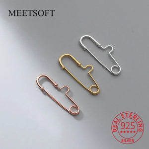 S925 Sterling Silver Pin Pendant Charms for DIY Necklace