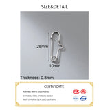 S925 Sterling Silver Pin Pendant Charms for DIY Necklace