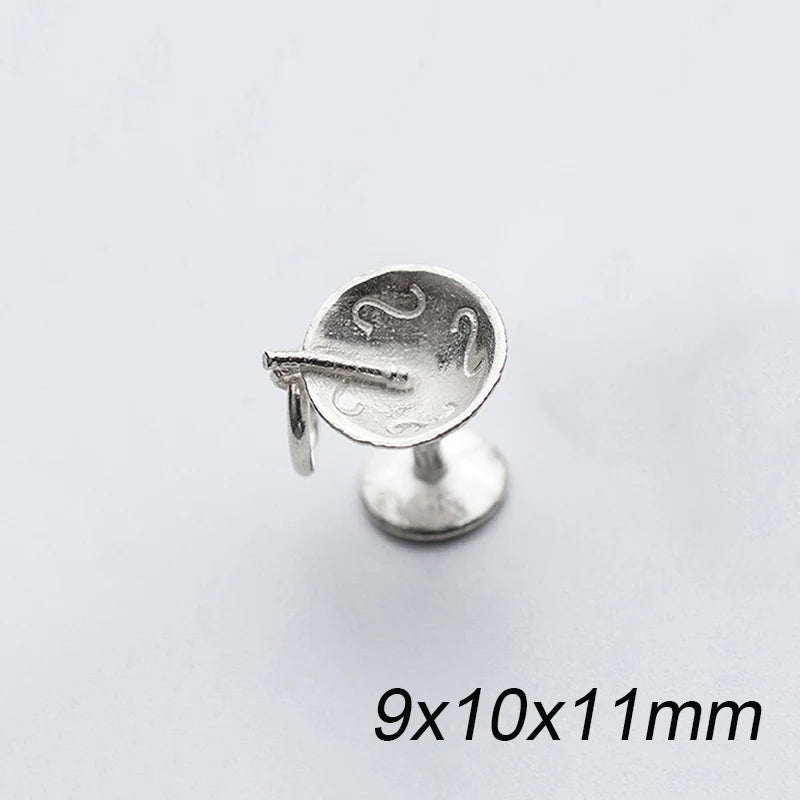 S925 Sterling Silver oil lamp Charms for DIY Jewelry Making