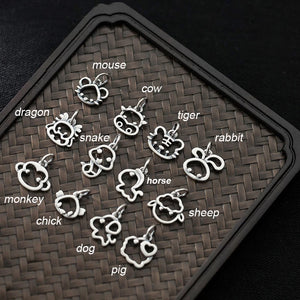 Sterling Silver 12 Animal Charms for DIY Jewelry Pendant