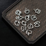 Sterling Silver 12 Animal Charms for DIY Jewelry Pendant