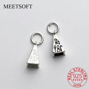 925 Sterling Silver Charms Birds Flower Cones DIY Jewelry Making Finding