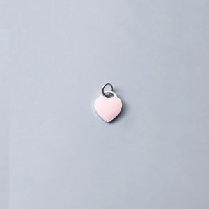 925 Silver Heart Charms DIY Jewelry Pendant Bracelet Accessory