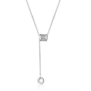 925 Silver Zircon Choker Necklace for Party Accessory