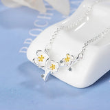 925 Silver Zircon Choker Necklace for Party Accessory