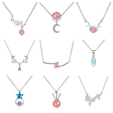 925 Silver Zircon Choker Necklace for Party Accessory