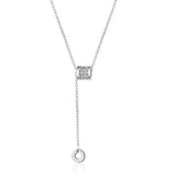 925 Silver Zircon Choker Necklace for Party Accessory