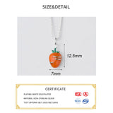 925 Sterling Silver Carrot Dangle Charms for DIY Jewelry Making