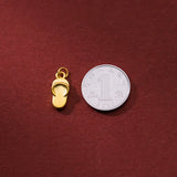 Sterling Silver 3D Flip Flops Pendant Charms for DIY Necklace
