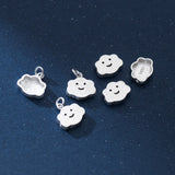 S925 Sterling Silver Clouds Pendant Charms For DIY Necklace