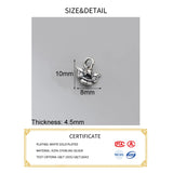 S925 Sterling Silver Elephant Baby Pendant Charms DIY Necklace Bracelet