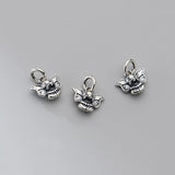 S925 Sterling Silver Elephant Baby Pendant Charms DIY Necklace Bracelet