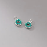 S925 Enamel Multicolor Donut Pendant Charms for Necklace Bracelet
