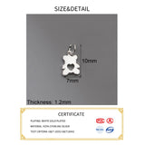 S925 Sterling Silver Heart Bear Pendant Charms DIY Necklace Bracelet