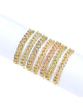 925 Silver Cuba Twist Knot Zircon Bracelet for Women