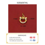 925 Silver 11MM Tiger Head Zircon Pendant Charms for DIY Necklace