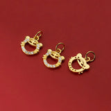 925 Silver 11MM Tiger Head Zircon Pendant Charms for DIY Necklace