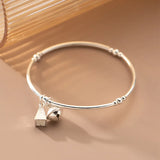 925 Silver Bell Triangle Bracelet, Women's Fine Jewelry