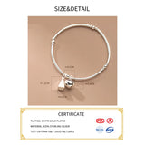 925 Silver Bell Triangle Bracelet, Women's Fine Jewelry