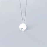 925 Sterling Silver Heart Pendant DIY Jewelry Necklace Accessory