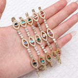 925 Silver Devil's Eye Knot Zircon Bracelet