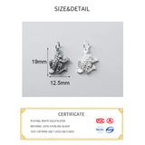 925 Silver Frog Animals Charms for Jewelry Making