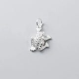925 Silver Frog Animals Charms for Jewelry Making