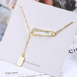 925 Silver LOVE Chain Choker Necklace 18K Plated